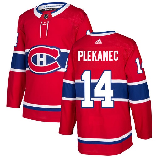 Adidas Montreal Canadiens #14 Tomas Plekanec Red Home Authentic Stitched Youth NHL Jersey->youth nhl jersey->Youth Jersey